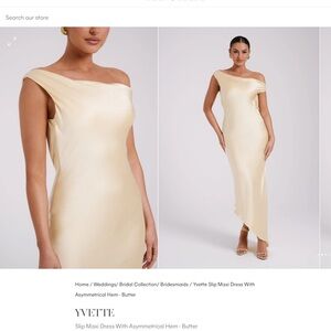 BNWT Meshki yvette dress in butter